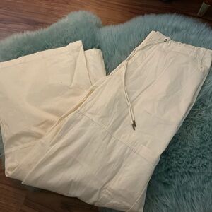 NWOT Bare by Charlie Holiday The Parachute Pant Cargo Wide Leg Organic Cotton